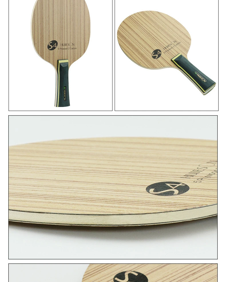 Huieson Professional Technology 5 Ply Composite Wood 2 Carbon Layer Table Tennis Racket Blade for LoopKilling Players S4 (8)