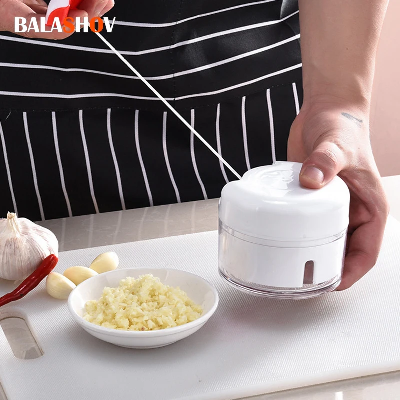 

Food Mixers Manual Garlic Press Garlic Grinding Chopper Multi-function Food Vegetables Cutter Meat Grinders Home Kitchen Gadgets