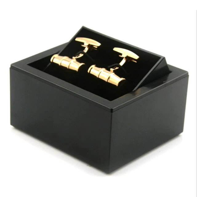 Cufflinks Wooden Storage Box  Jewelry Box Velvet Inserts - Jewelry  Packaging & Display - Aliexpress