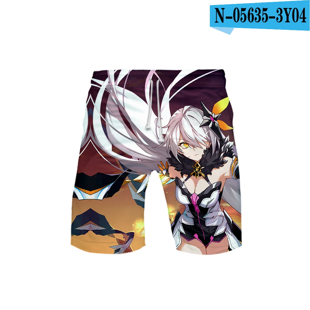 Новинка Honkai Impact 3 пляжные шорты с 3D принтом Мужская модная уличная одежда шорты Горячая Распродажа Harajuku модная летняя одежда - Цвет: 8