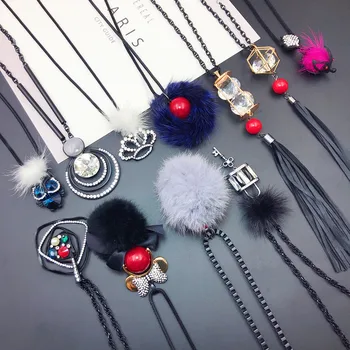 

20 Pcs/lot fashion women alloy neckalce lot cheap jewelry wholesale necklace for women long sweater necklace