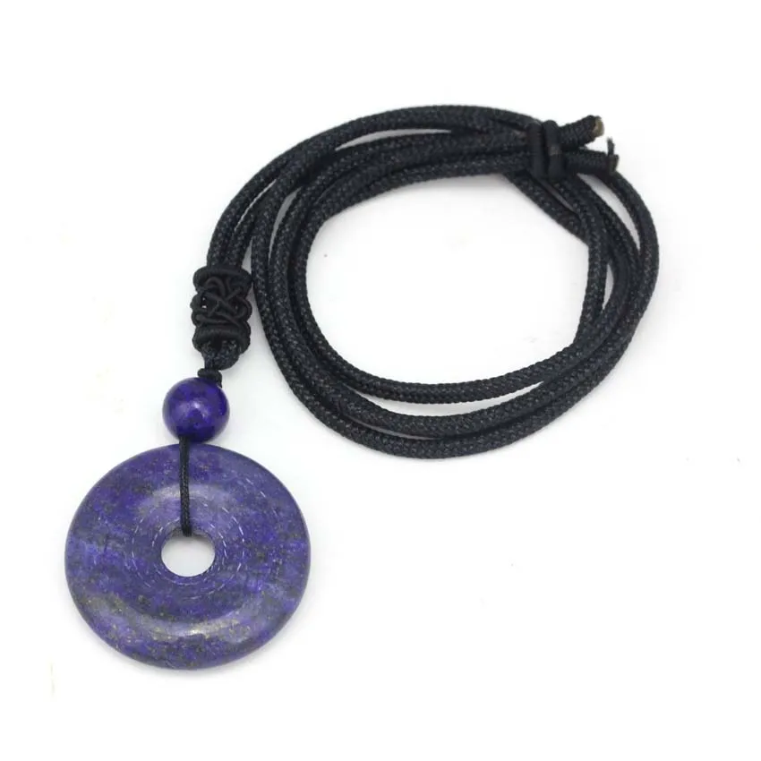 Collier Vintage En Ambrolithe Bleu Véritable - Longueur 61 Cm - Bijou Fantaisie Femme