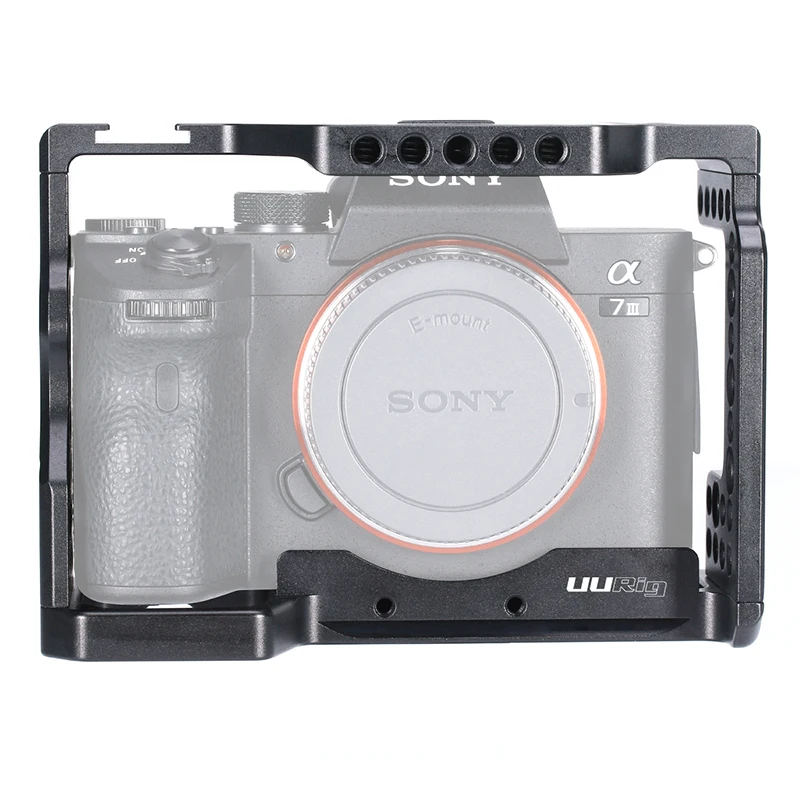 UURig C-A73 клетка для камеры для sony A7III standard Arca быстросъемная пластина с верхней ручкой Горячий башмак для sony a7iii A7R3 A7M3