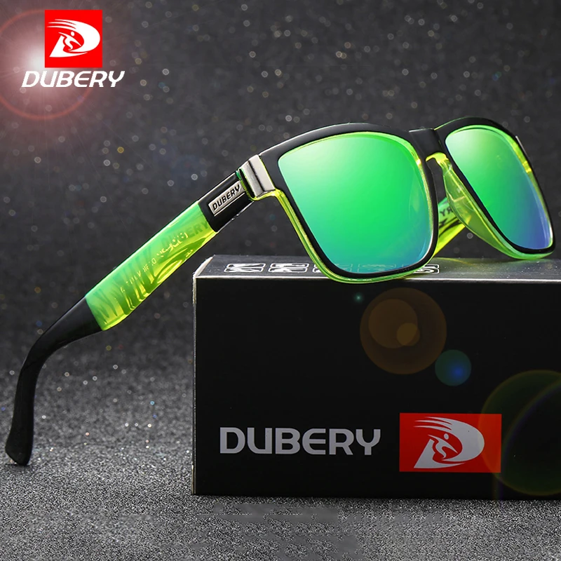 

Dubery Personalized Cool Polarized Square Sunglasses UV400 Stylish Shades lentes de sol Men Women Trendy Sun Glasses with Case