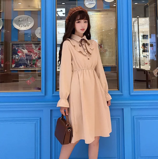 Missy, винтажный стиль, женская одежда, для косплея, для девочек, с бантом, длинный рукав-труба, платье, милое, ретро, готическое, Лолита, платье