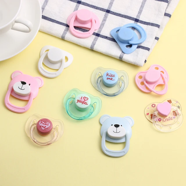 1 PC Cute Doll Magnet Pacifier Kids Multicolor Lovely Toy Simulation Dummy Nipples Handmade DIY Dolls Accessories 5
