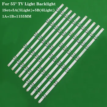 

Many TV models use various different sets of LED strips. Please match the strips shown in the photo to the originals in your TV