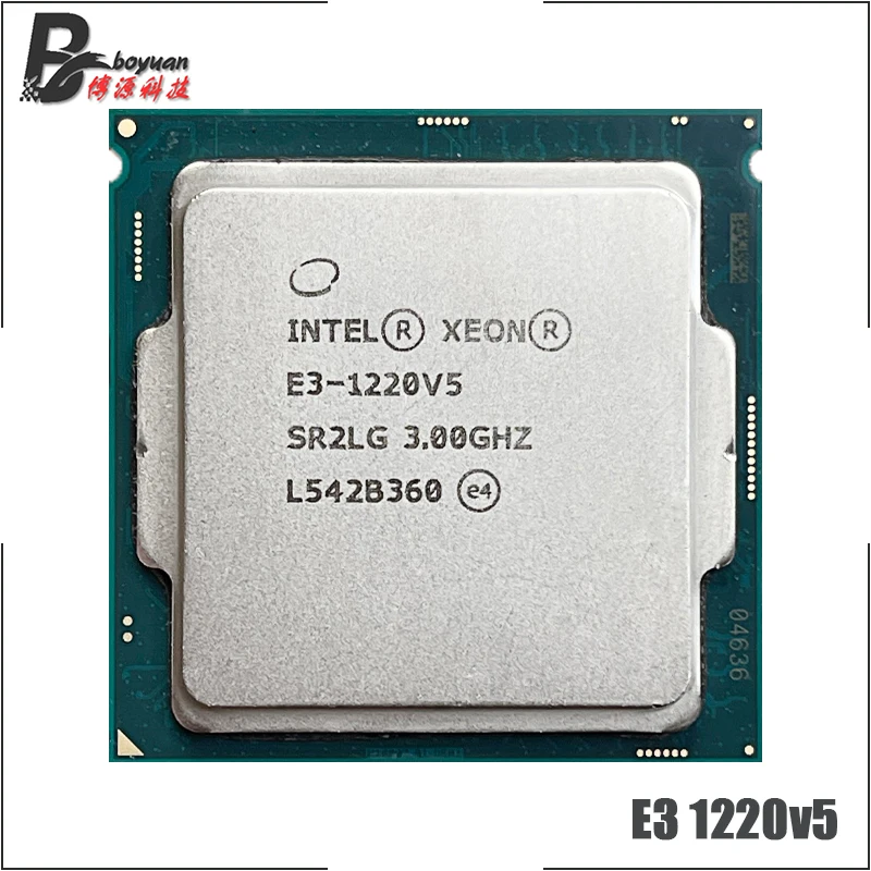 Процессор Intel Xeon E3-1220 v5 E3 1220v5 1220 четырехъядерный процессор LGA 3 0 1151 ГГц 80 Вт |