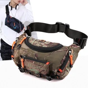 

Top Quality Multifunctional Waterproof Nylon Men's Waist Packs Casual Chest Bag Male Large Capacity Travel Sling Waist Bags