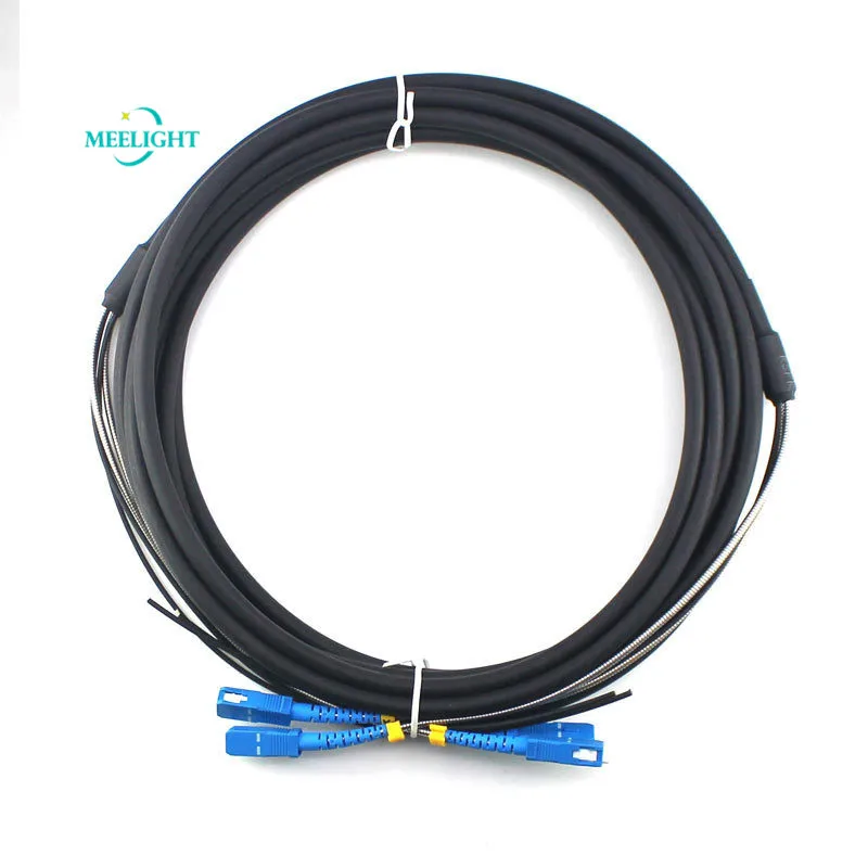 Кабель для шахты SC бронированный оптический кабель связи двухъядерный