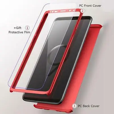 360 Front + Back With Screen Protective Flim Full PC Case For Samsung Galaxy S10 S8 S9 Plus S10E Note 10 9 8 Cover Phone Cases |