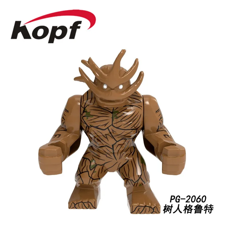 20 шт. Супер Герои халкбастер Venom Groot Aleskse Riot анти-крюк Кирпичи Строительные блоки для детей подарок игрушки PG2066 - Цвет: PG2060  20PCS No Box