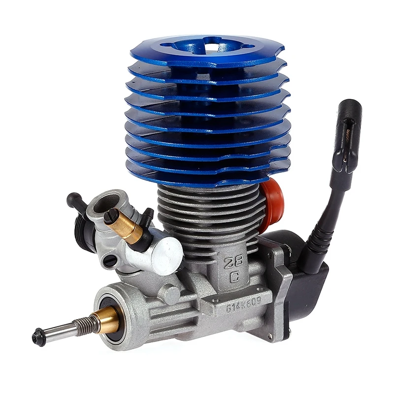 

for HSP RC Car 1: 8 Buggy Engine SH 28 CXP Engine M28-P3 4.57CC 3.8Hp 33000 Rpm Side Exhaust Pull Starter