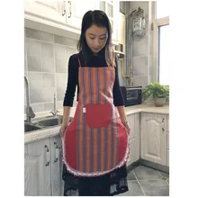 Chao Yin грубая ткань фартук Толстая кухня в этническом стиле маслостойкий дым работы фартук мода прочный Benifit подарок