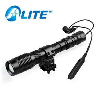 

TMWT IP68 18650 battery 10W XML-T6 Zoom Tactical Flashlight powerful gun mount hunting flashlight