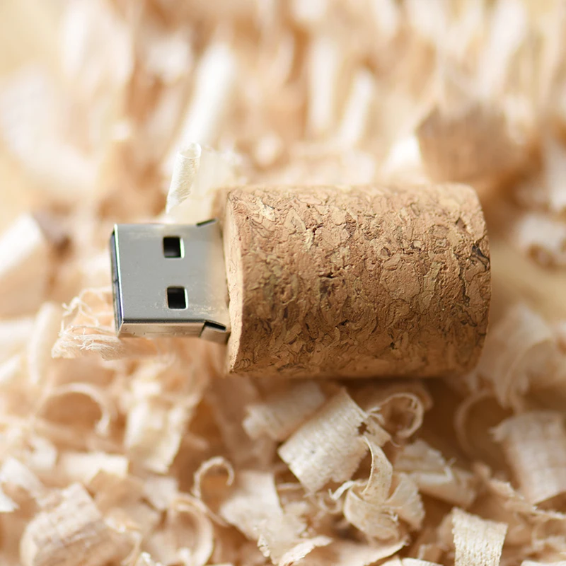 JASTER пробковый USB флеш-накопитель, деревянная бутылка, вилка, флешка, 4G, 8 ГБ, 16 ГБ, 32 ГБ, 64 ГБ, креативный usb2.0