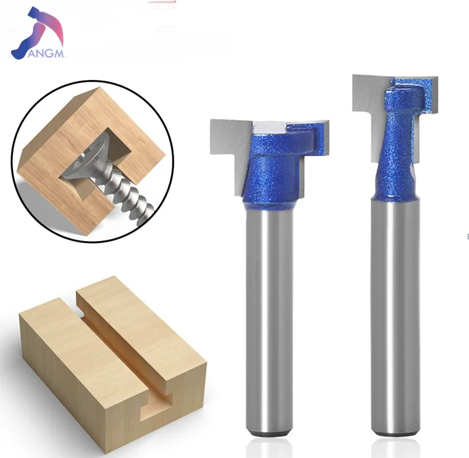 

2PC 6mm1/4shank Woodworking Milling Cutter Keyhole Knife Keyhole Knife Photo Frame Hanging Hole Knife Photo Frame Knife Gong Dao