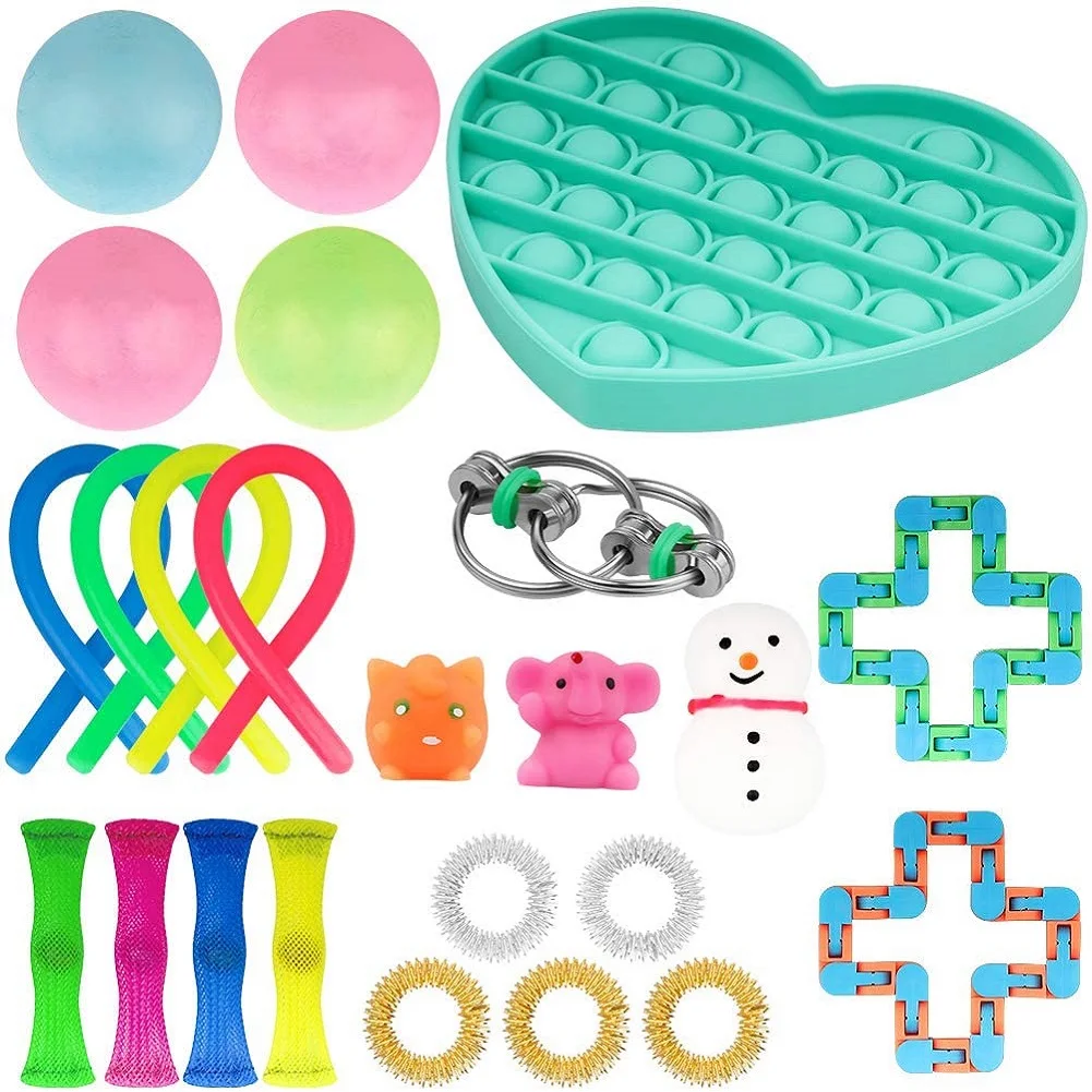 MERICAL Sensoriale Fidget Toy Tool Set Spremere Palline Stress Ansia Sollievo Giocattolo Stress Ball Bambino Adulto Sensoriale Marmo Colore Push Pop Bubble Squeeze Mesh Ball MERICAL Sensoriale Fidget Toy Tool Set Spremere Palline Stress Ansia Sollievo Giocattolo Stress Ball Bambino Adulto Sensoriale Marmo Colore Push Pop Bubble Squeeze Mesh Ball