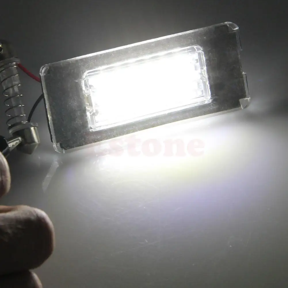 2X 18SMD номерной знак светильник светодиодный без ошибок лампа для MINI Cooper R56 R57 R58 R59 автомобильный светильник источник