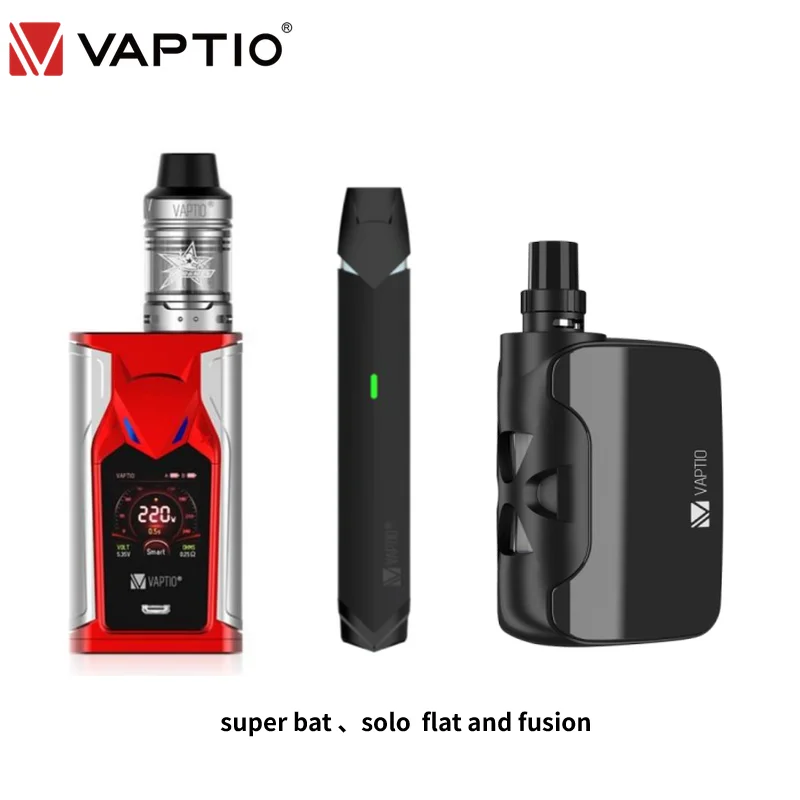 Оригинальный вейп набор VAPTIO SUPER BAT 220 Вт с атомайзером Frogman 2 мл и баком испарителем