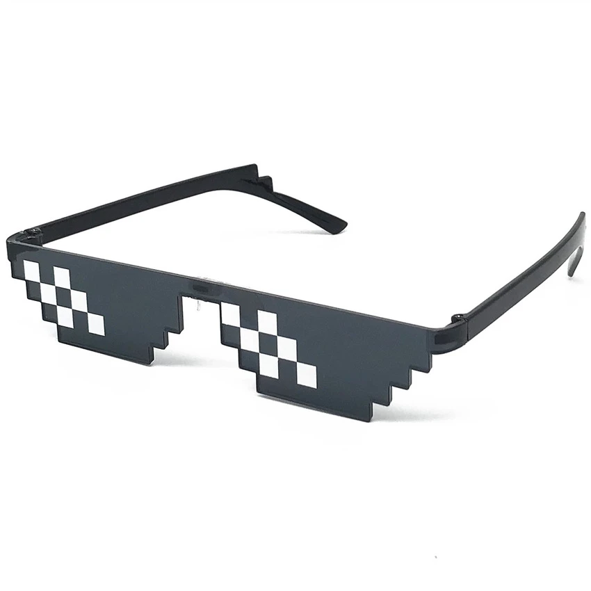 Gafas de sol Unisex y mujer, lentes de sol pixeladas de 8 bits, de mosaico, estilo Thug Life|Gafas de piloto| - AliExpress
