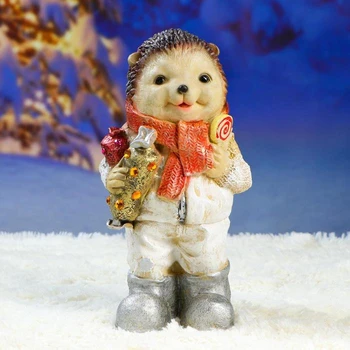 

Figure "New Year's Hedgehog with a gift" 37x20cm 5220456