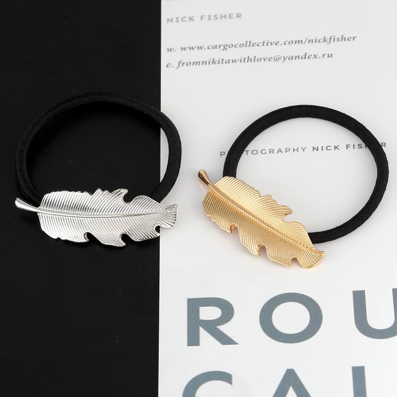 

Classic Leaf Hair Rope Alloy Leaf Hair Accessory Hair Ring Hair Accessories Headwear