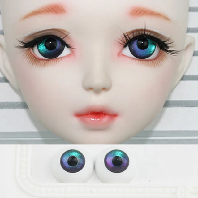 Adollya Eyes For Dolls Accessories Eyes For BJD SD Doll 14mm 16mm 18mm Cartoon Colorful Doll Eyeballs for 1/3 1/4 1/6 BJD Dolls 4