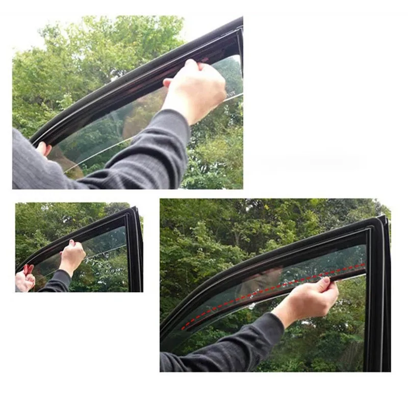 2 Pcs Universal Sunshade Car Curtain Car Side Window Sunshade Curtains Auto  Windows Curtain Sun Visor Blinds Cover Car-Styling