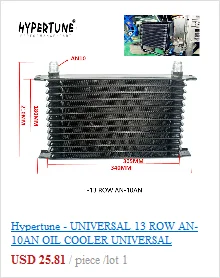 Универсальный 16 масляный радиатор комплект+ Масляный фильтр Сэндвич-адаптер+ нейлоновый шланг AN10 из нержавеющей стали с наклейкой PQY+ коробка