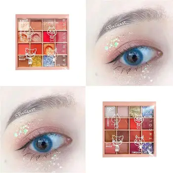 

16 Colors Eye Shadow Pressed Glitter Makeup Product Palette Eyeshadow Shimmer 16 Colors Cosmetic Waterproof Beauty L2R5