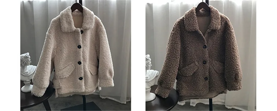 Флисовые женские куртки пальто осень зима новая верхняя одежда женская кашемировая куртка с длинным рукавом однобортное плотное Женское пальто