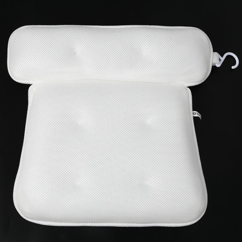 Новинка-дышащая 3D сетка подушка для ванны спа с присосками поддержка шеи и спины спа подушка для Дома гидромассажная Ванна аксессуары для ванной комнаты