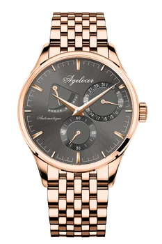 

AGELOCER Mens Caliber.A 3550 Mechanical Movement Automatic Power reserve Watch
