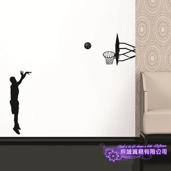 

3 Points Basketball Player Sticker Decal Sports Posters Home Decoration Vinyl Wall Decals Decor Mural Wall Car Decal
