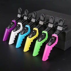 6pcs Alligator Bow Hair Clips Plastic Salon Hair Cutting Extension Barrettes DIY Tool Mixed Color Hair Styling Accessories