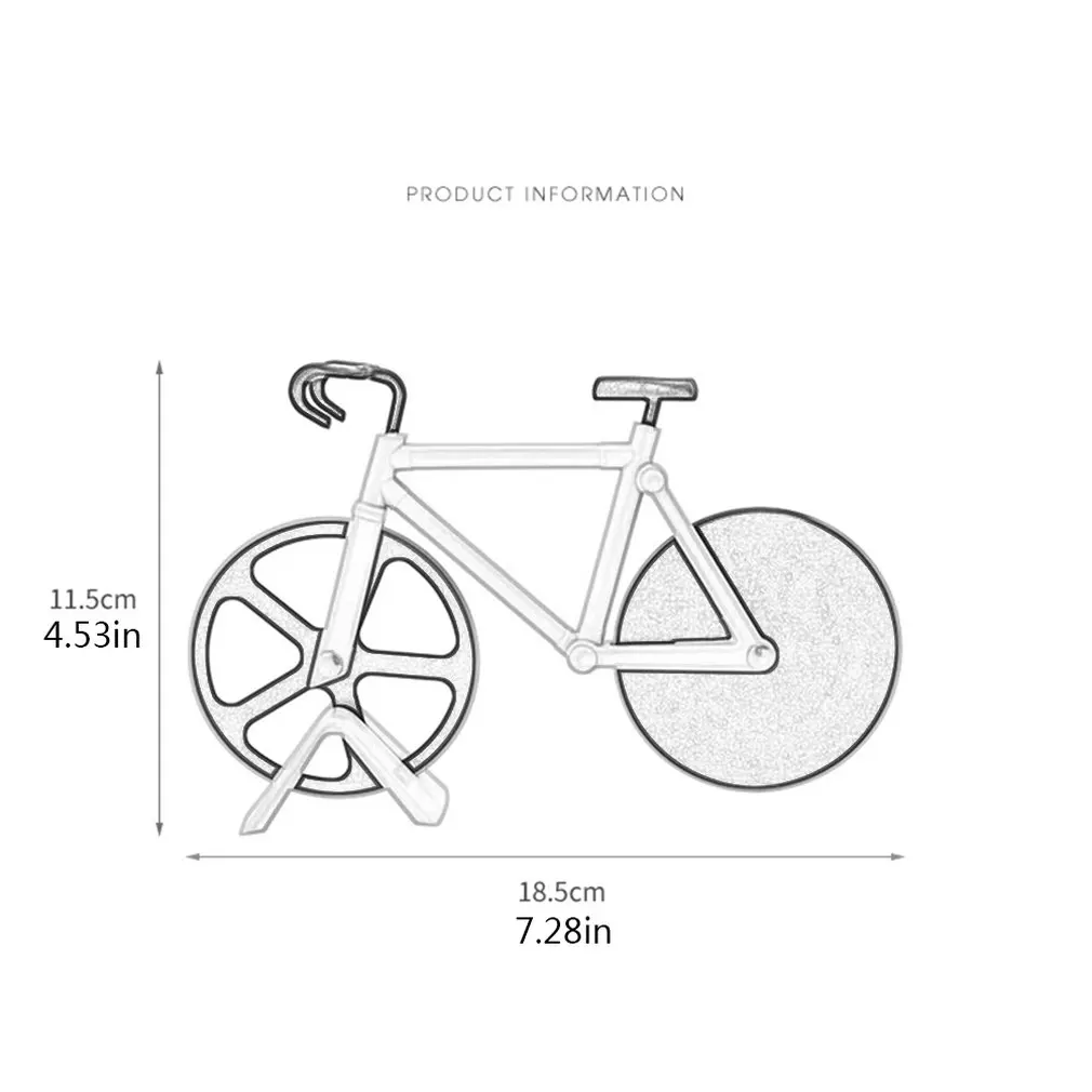 

Stainless Steel Bicycle Pizza Cutter Knife Cake Knife Creative Hob Pizza Wheel Knife Baking Tool