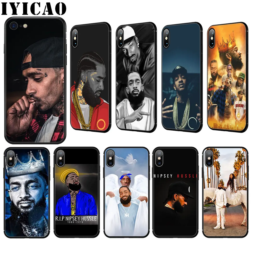 

Nipsey Hussle Silicone Soft Case for iPhone 11 Pro Max XR X XS Max 8 7 6 6S Plus 5 5S SE Cover
