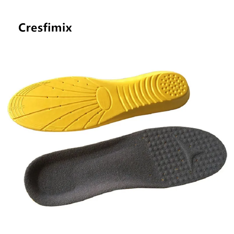 Cresfimix Semelle De Chaussures Мужские дышащие Спортивные Мягкие Удобные стельки для ног мужские противоскользящие стельки больших размеров C5577