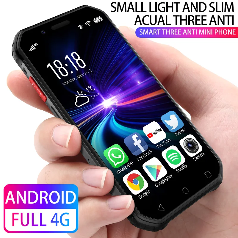  Waterproof Shockproof Mini Smartphone Soyes S10 3G 32G Android 6.0 MTK6737 1800mAh Mobile Cellphone