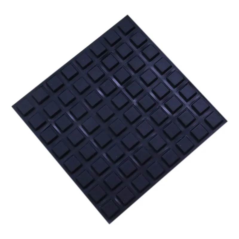 New 64pcs Square Soft Self-Adhesive Rubber Bumper Stop Non-slip Furniture Feet Door Silicone er Pads Home Cabinet Accessory