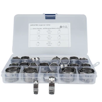 

42Pcs Stainless Steel Single Ear Electrodeless Clamp Promotion