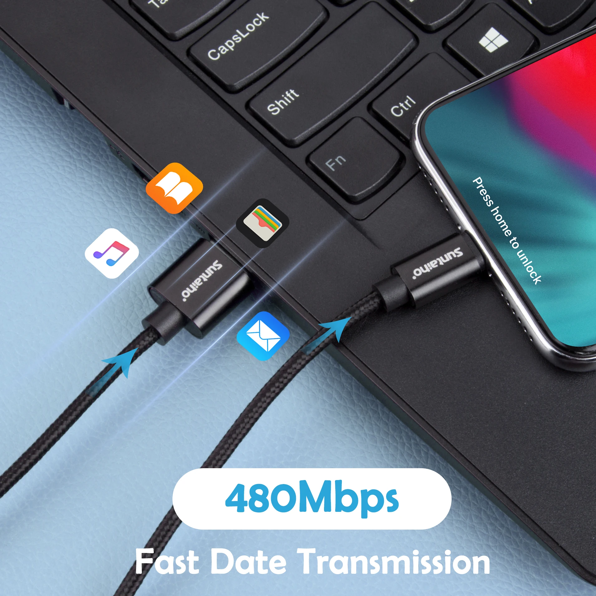 3 предмета в комплекте для быстрой зарядки USB кабель передачи данных iPhone 11 Pro XS Max XR