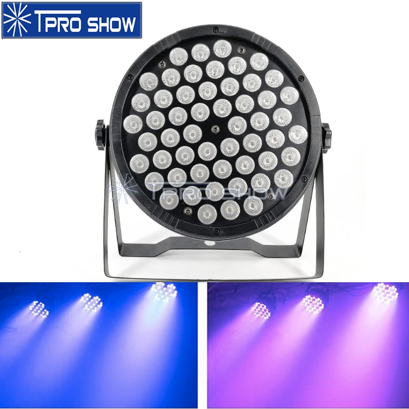 

RGB 3in1 LED Par 54x3W RGBW Stage Lighting Effect Flat Shape Dmx Sound Party DJ Lighting Option For Wedding Disco Entertainment