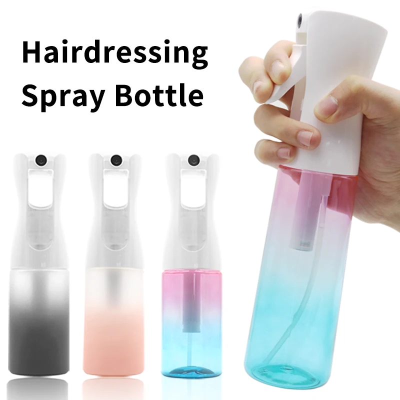 

Plastic Trigger Barber Continuous Mist Clear Spray Bottle For Hair Hairdresser