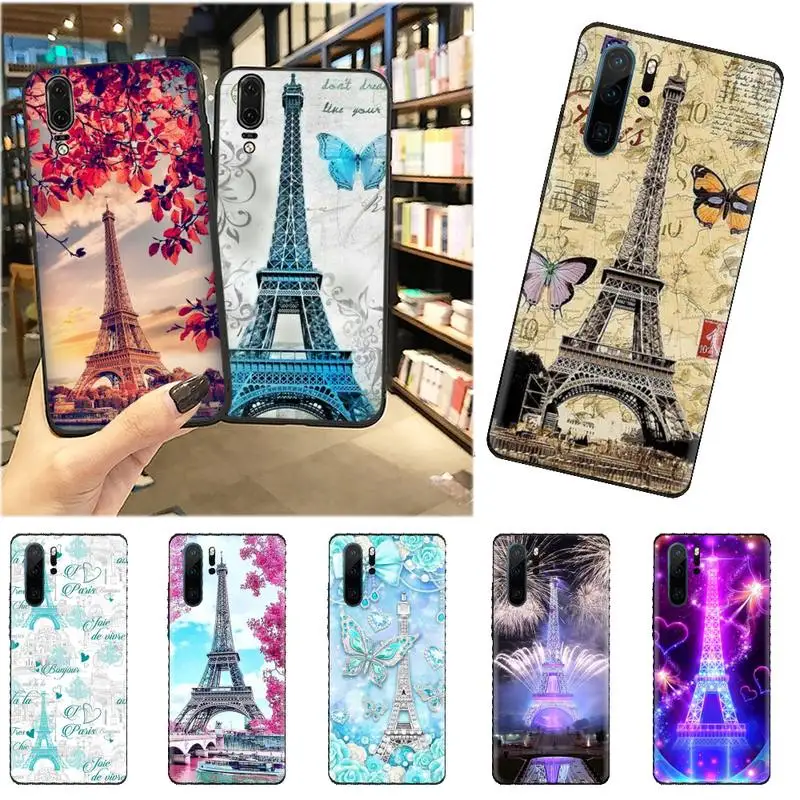 

Eiffel Tower Special design fashion Phone Case For Huawei P9 P10 P20 P30 Pro Lite smart Mate 10 Lite 20 Y5 Y6 Y7 2018 2019