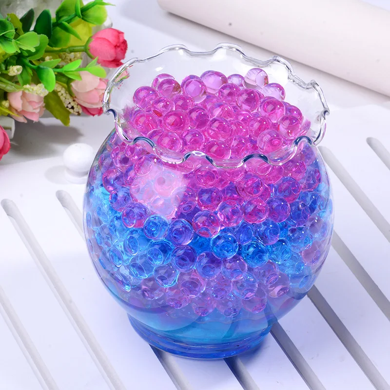 

500pcs potted Crystal Soil Pearl Gel Ball Polymer Hydrogel Crystal Mud Bead Growth Magic Jelly Wedding