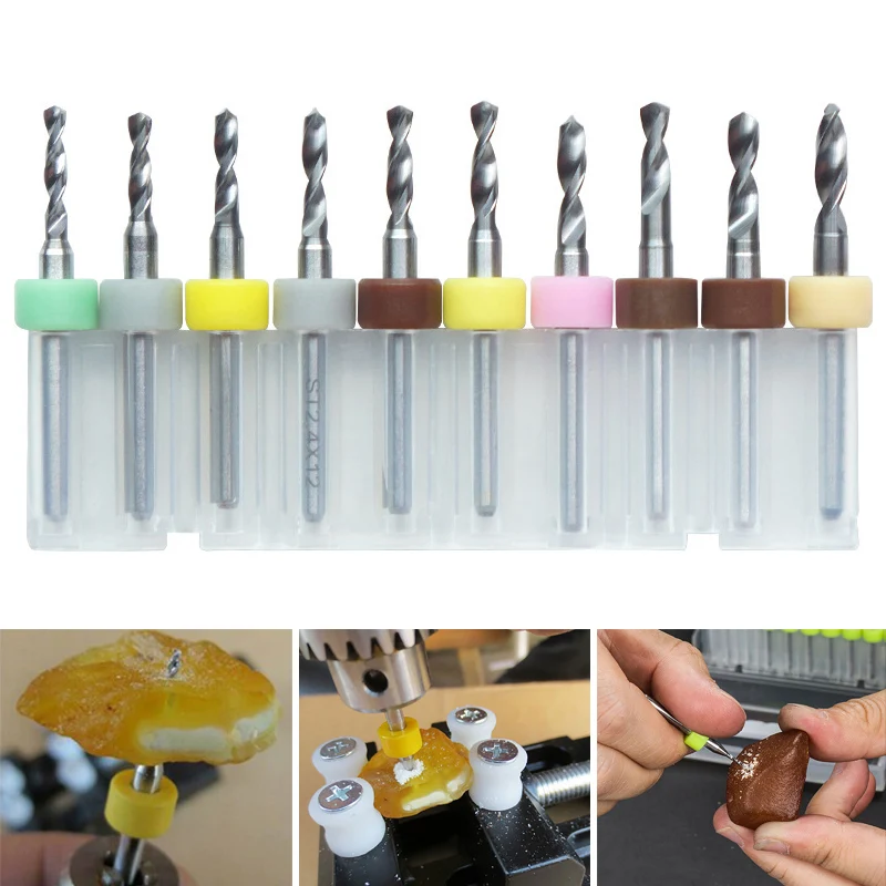 

Newly 10 Pcs PCB Micro Drill Bits Carbide Durable for Print Circuit Board Jewelry Wooden DAG-ship