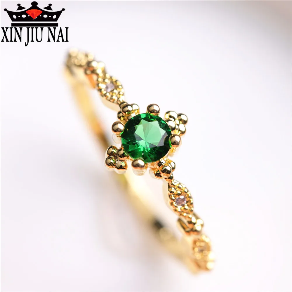 

Square Jade Rose Gold Lady Ring with High Quality Zircon CZ Elegant Charm Female Exclusive Party Jewelry Gift women's rings