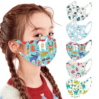 

Skin Care 5pc Children Christmas Mouth Mask For Protection Washable Earloop Mask Treatment Mask Facial Masks Korean Mascara